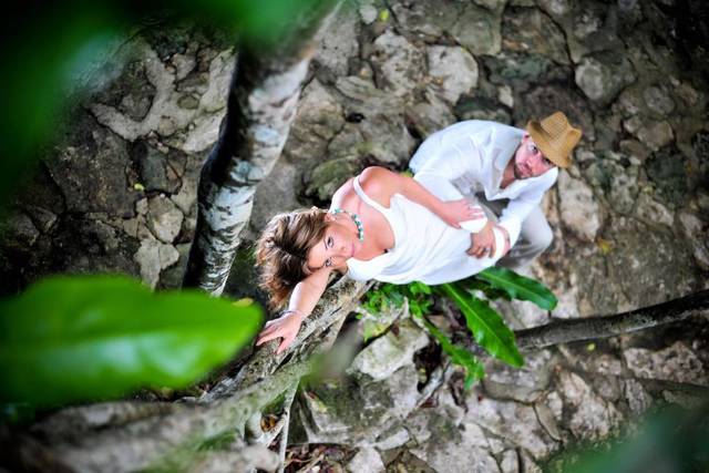 Cenote Trash the dress