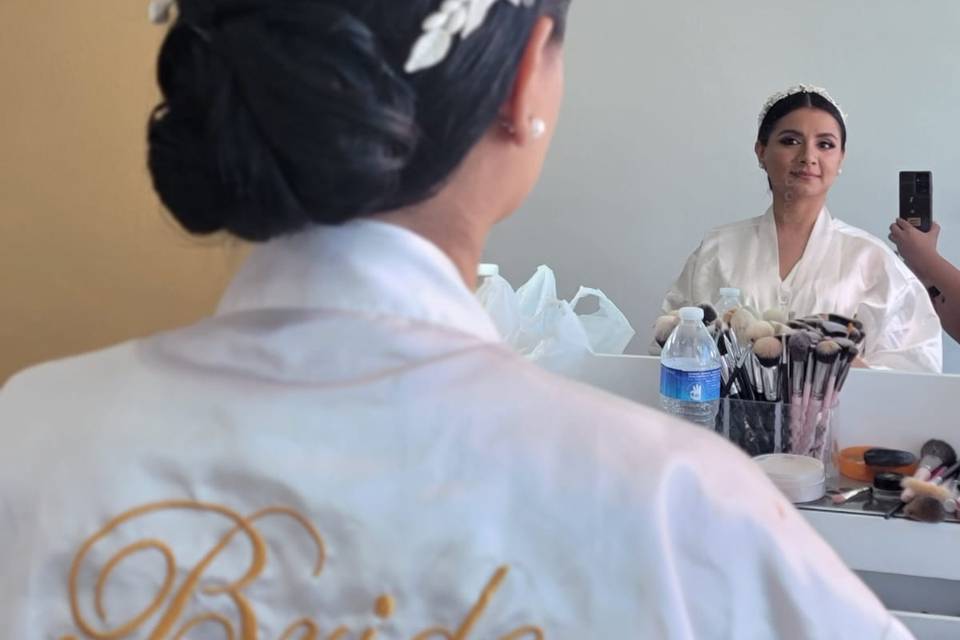 Sesión de fotos para la novia