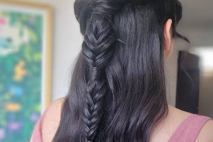 Peinado semirecogido