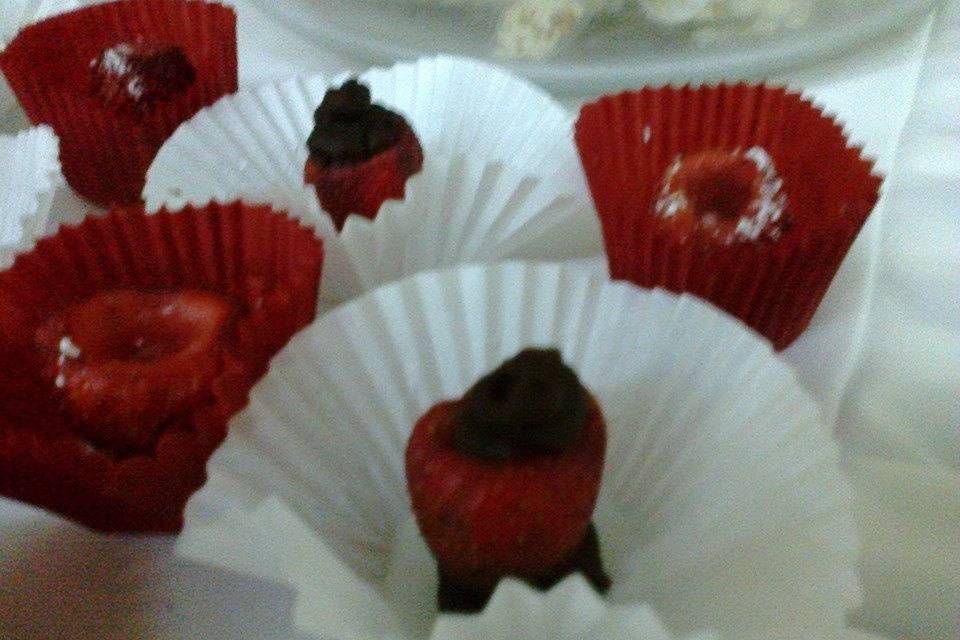 Fresas rellenas