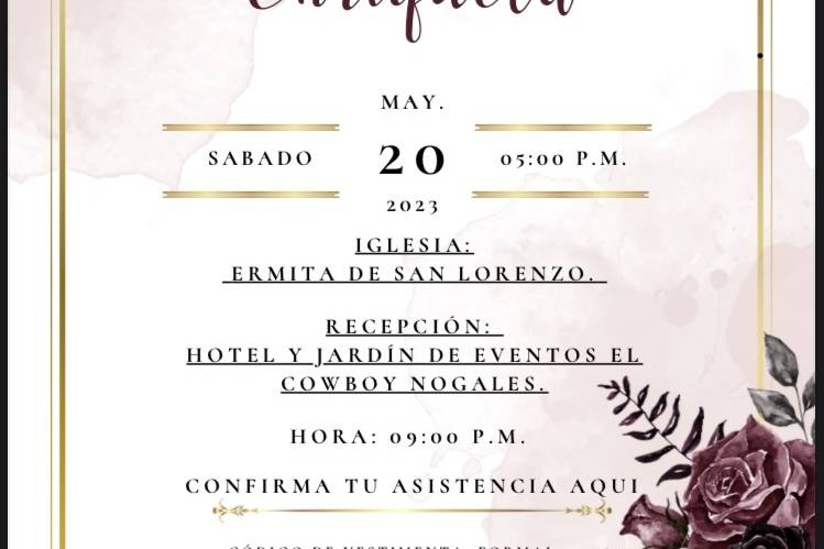 Invitación boda