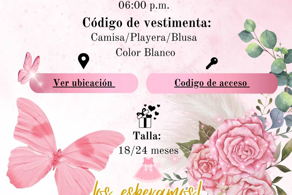 Invitación primer añito