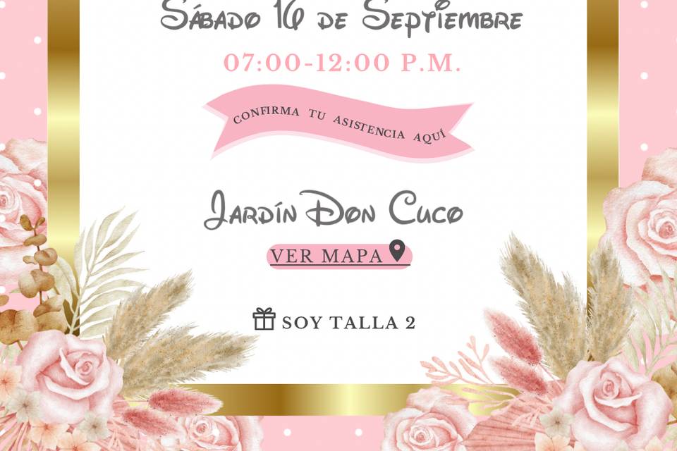 Invitación primer añito