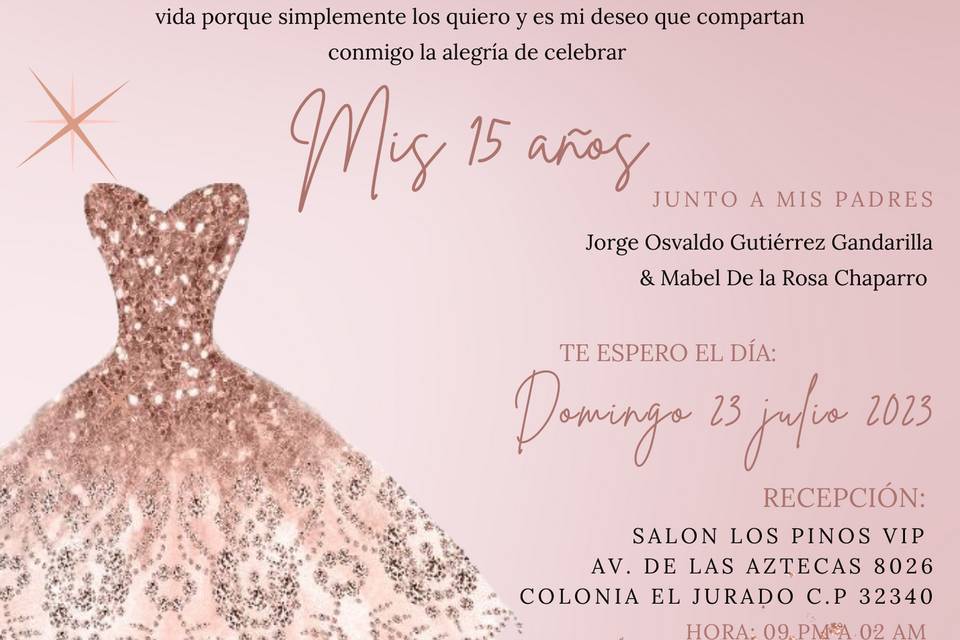 Invitación 15 años