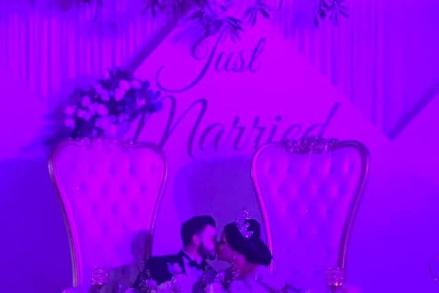 Decoración mesa principal