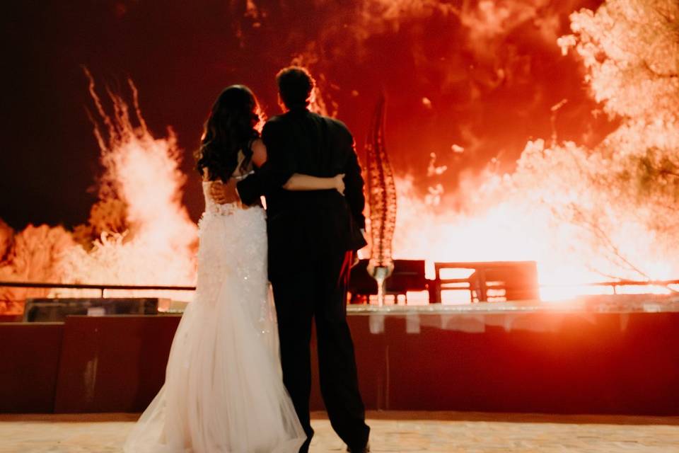 Boda A&O Fuegos Artificiales