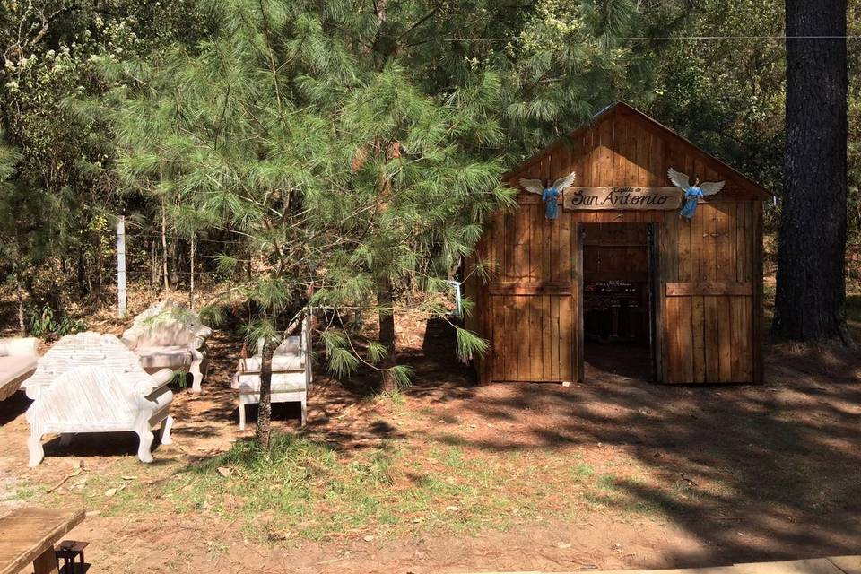 Boda religiosa en el bosque