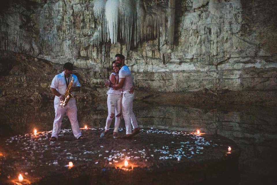 Pedida mano cenote Yucatan