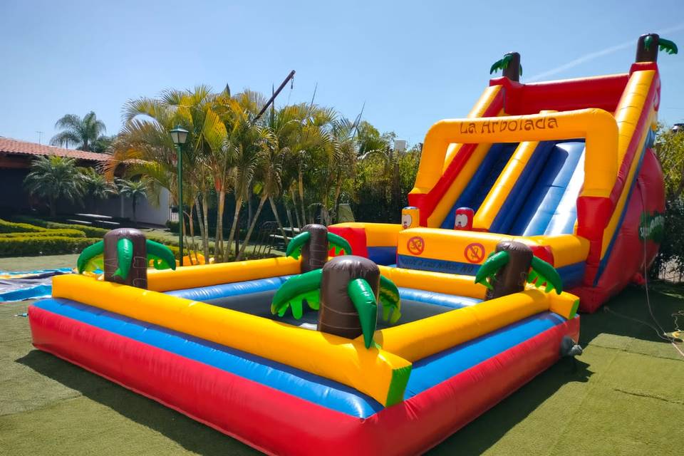 Inflable resbaladilla