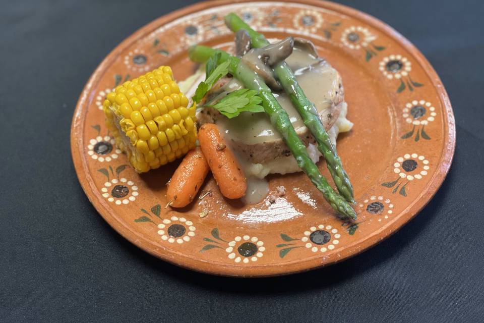 Lomo en salsa de champiñones