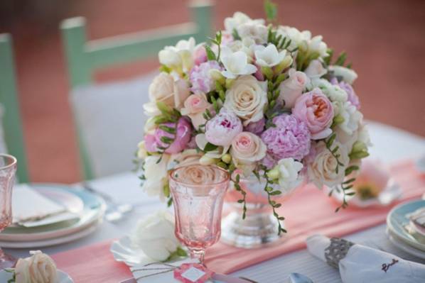 Rosas en tono pastel