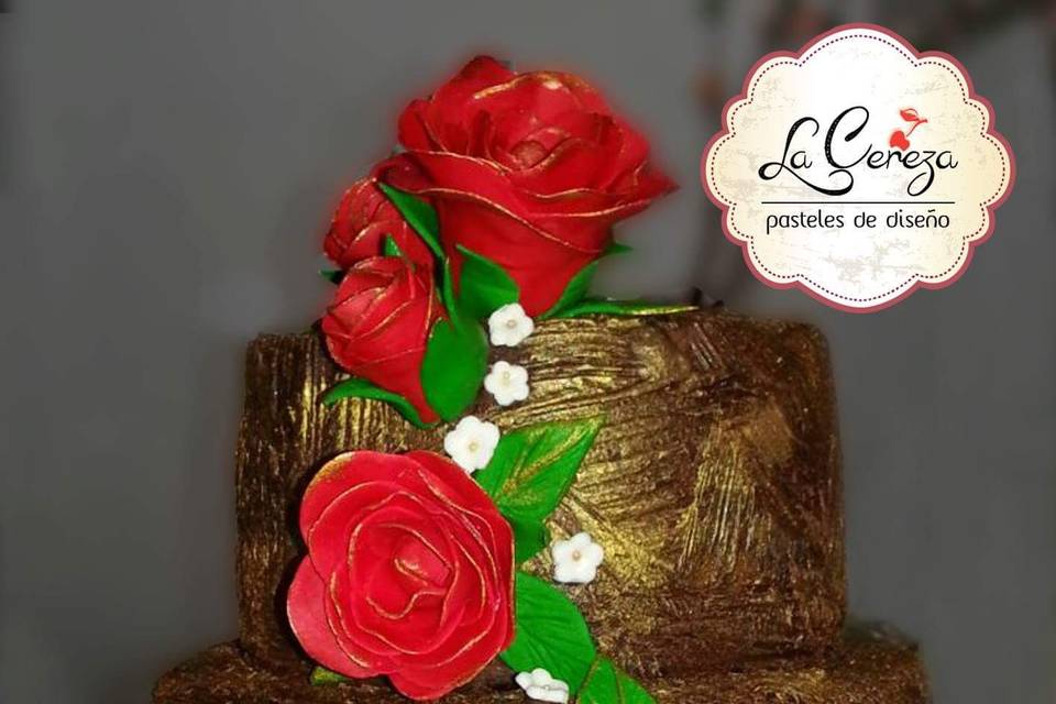 Rosas de fondant