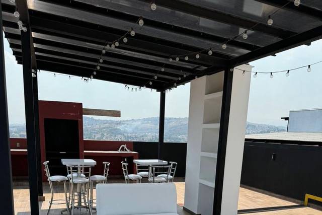 Sala lounge en terraza