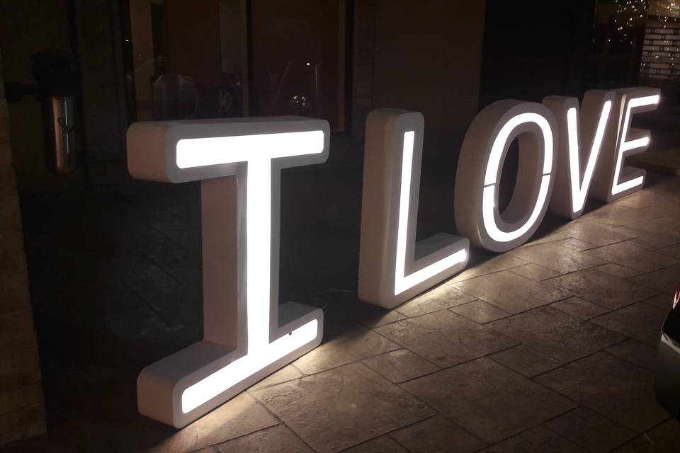 Letras iluminadas