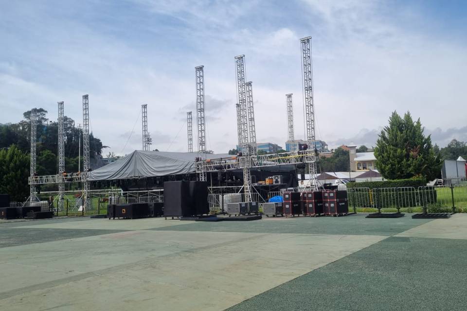 Montaje de equipo de audio