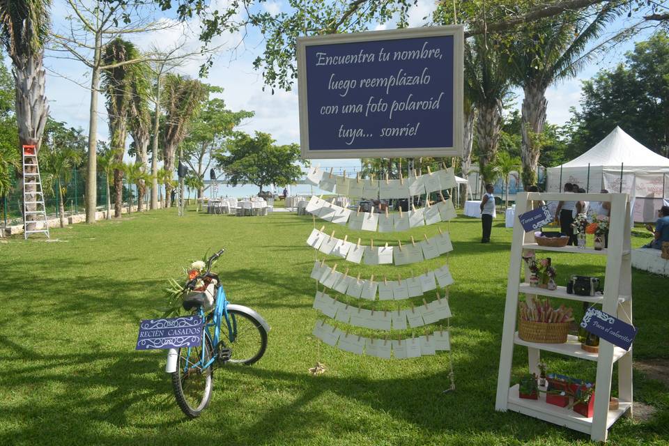 Boda campestre romántica