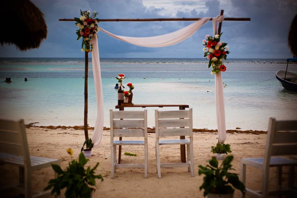 Ceremonia en la playa