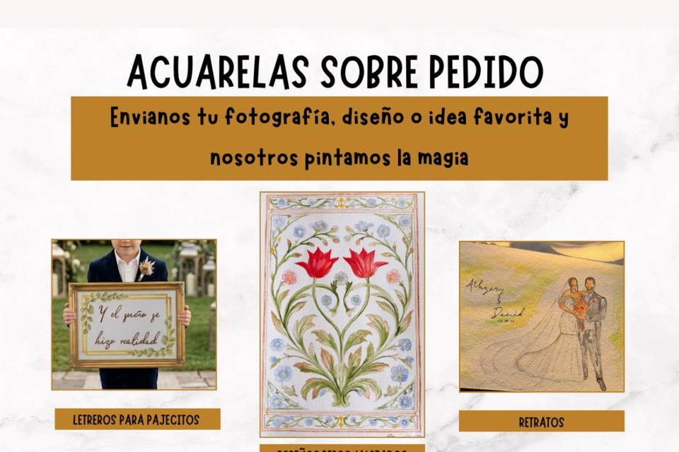 Servicio de acuarelas
