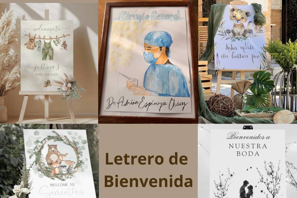Cuadros de bienvenida