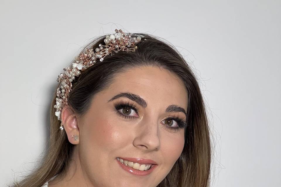 Maquillaje novia noche