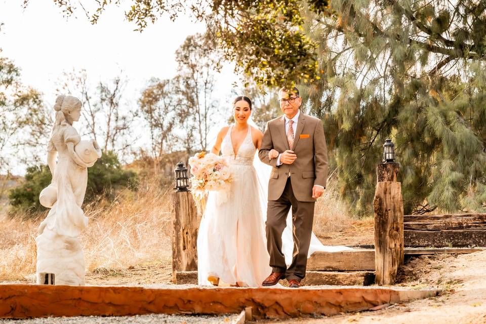 Padre y la novia