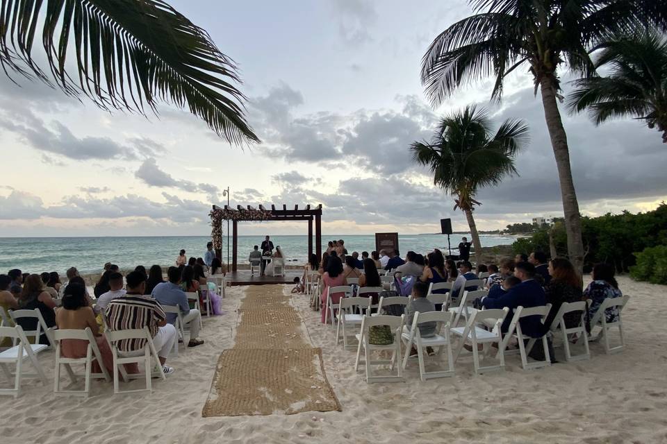 Ceremonia en la playa