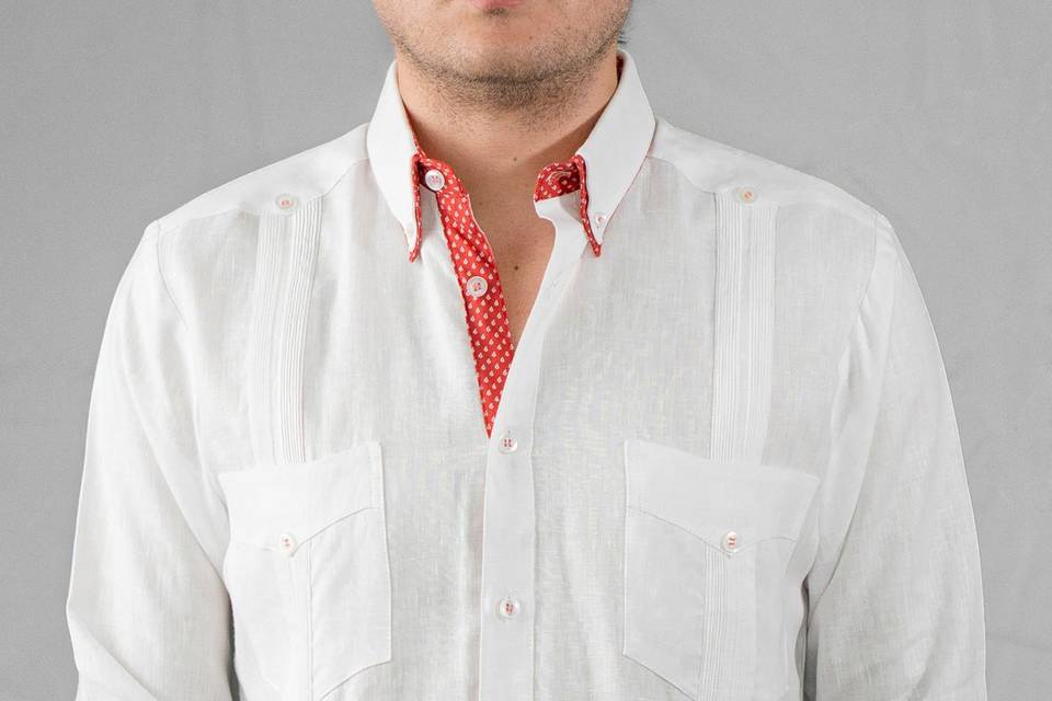 Guayabera lino 100% italiano