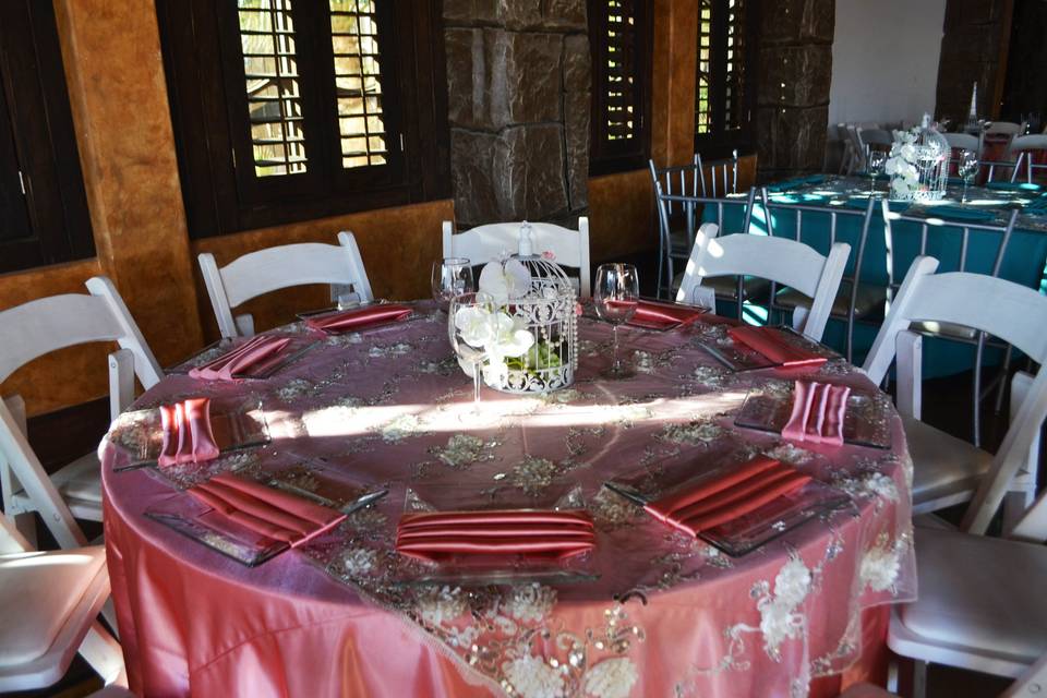 Mesa decorada