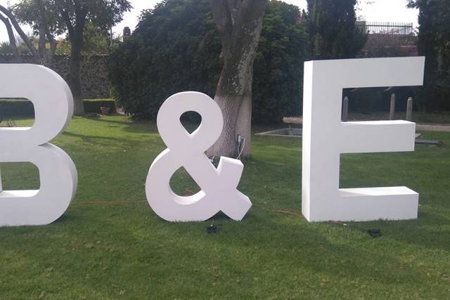 Letras grandes 30cm, Letras gigantes para boda, Iniciales grandes para boda,  Letras grandes de flores -  México