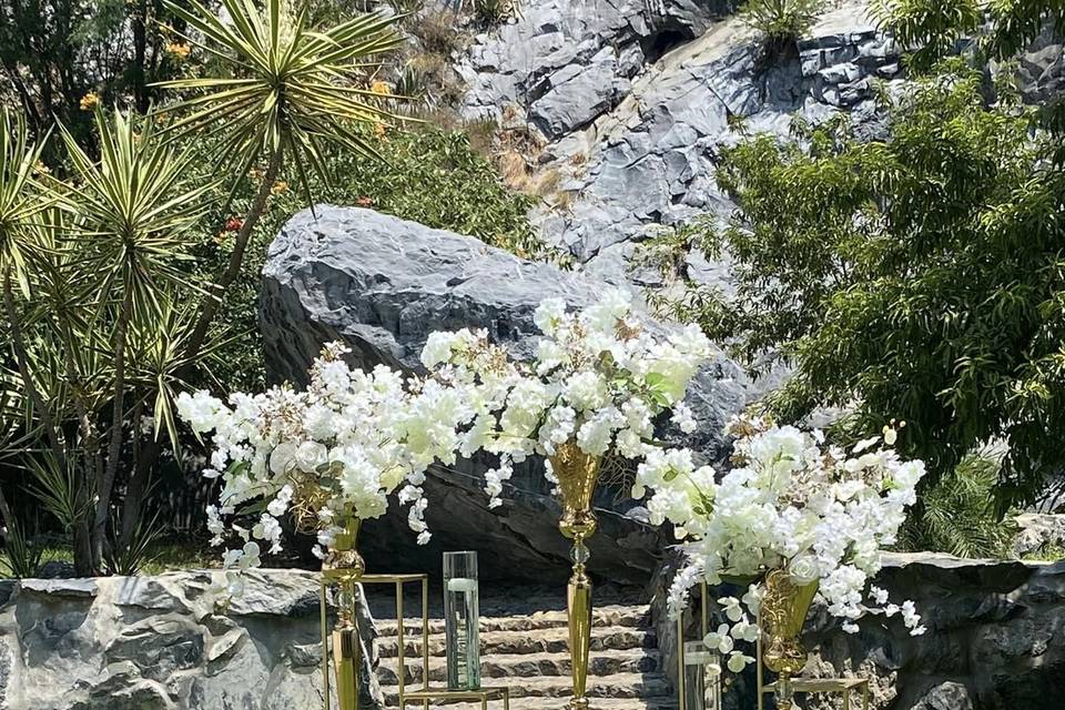 Decoraciones con flores blancas