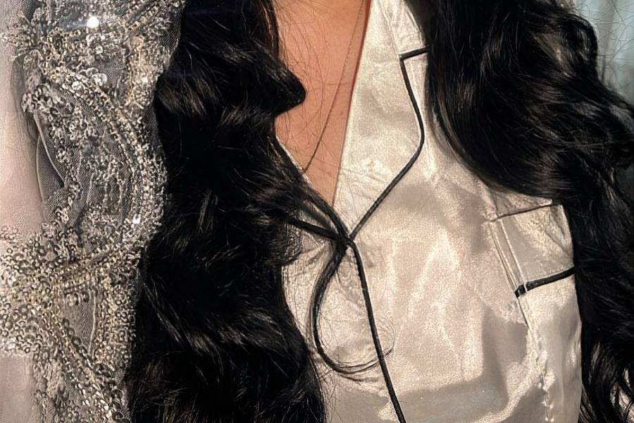 Look de novia con productos duraderos