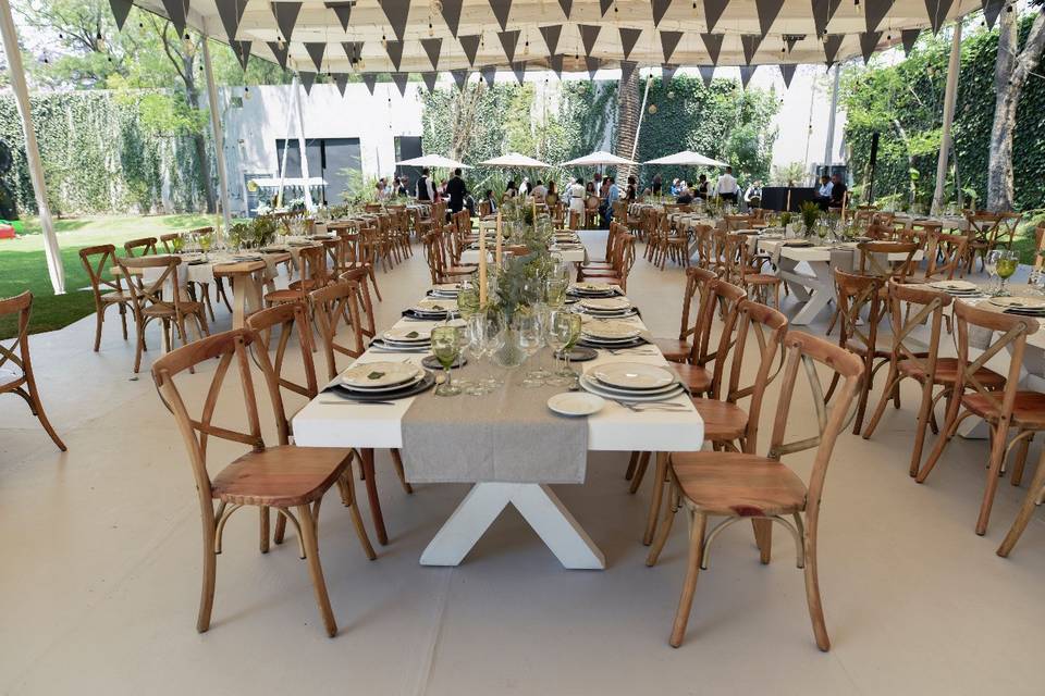 Mesa para evento de novios