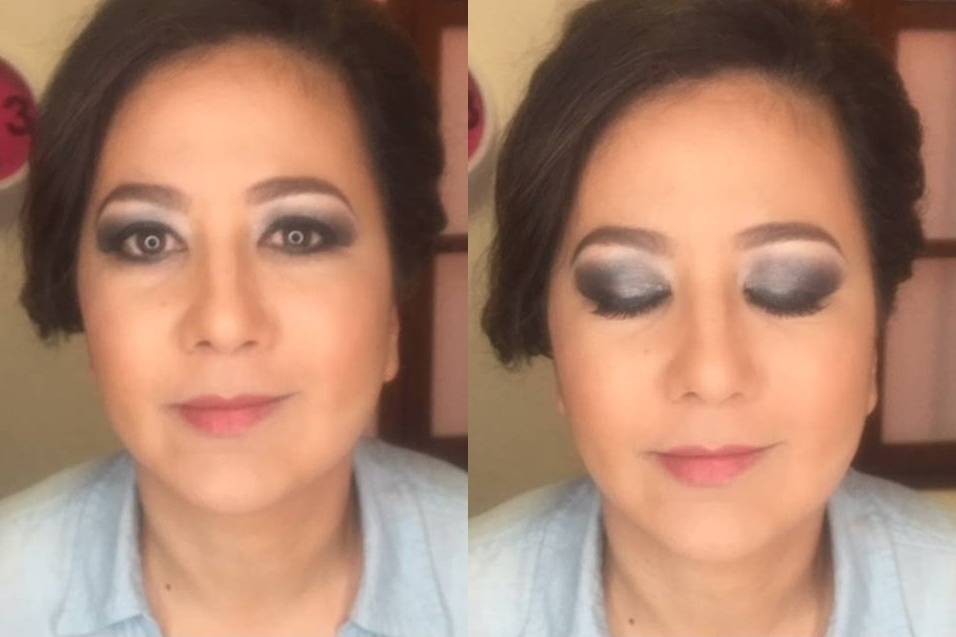 Maquillaje y recogido