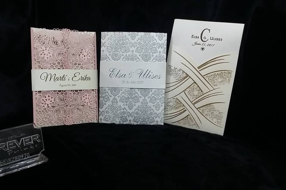 Invitaciones de corte laser