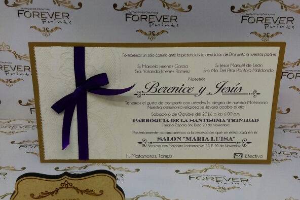 Invitación de boda