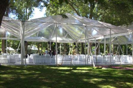 Toldo transparente de día