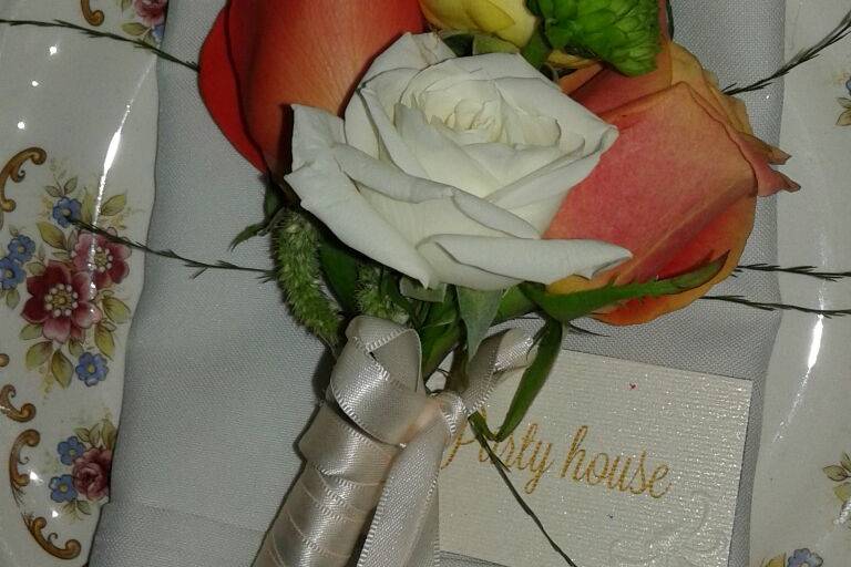 Corsage de flores naturales