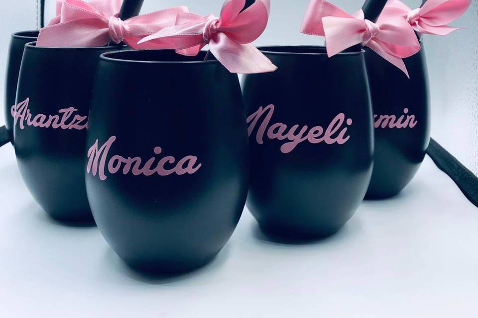 Vasos personalizados damas