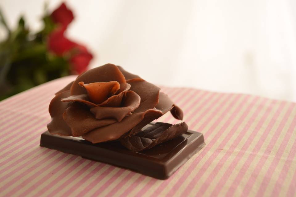 Rosa de chocolate