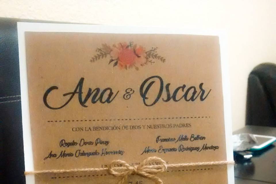 Invitación boda