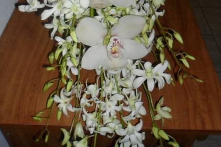 Ramo de novia de orquídeas