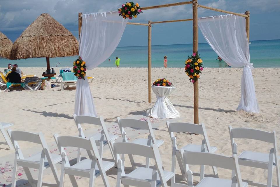 Boda en la playa