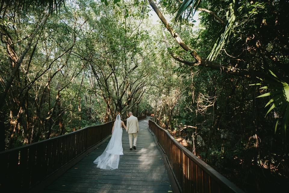 Sesión Novios Boda Selva