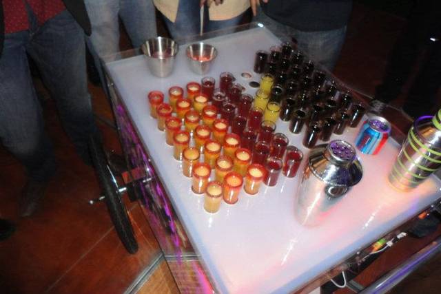 Barras y carrito shot