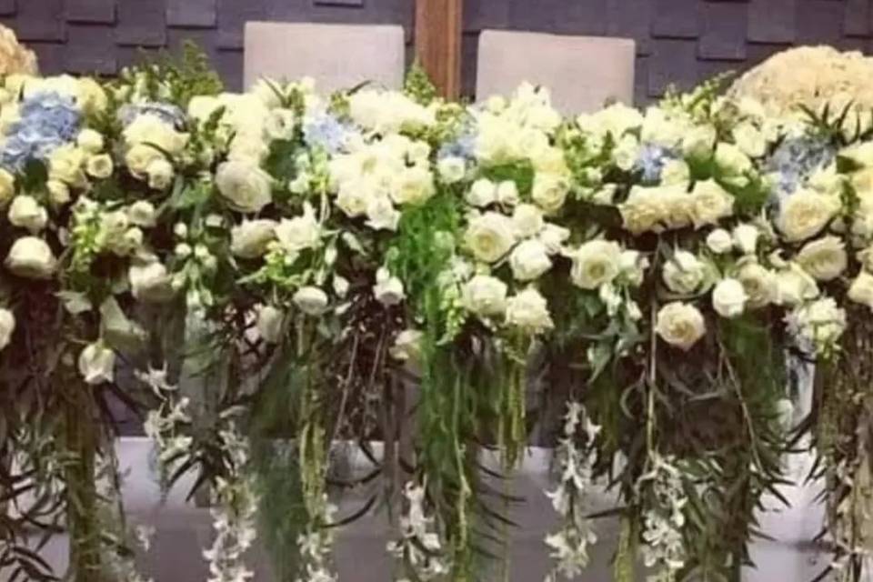 Flores en forma de cascada