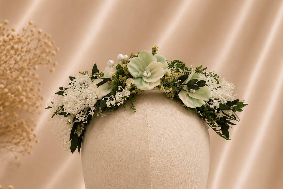 Tocado porcelana