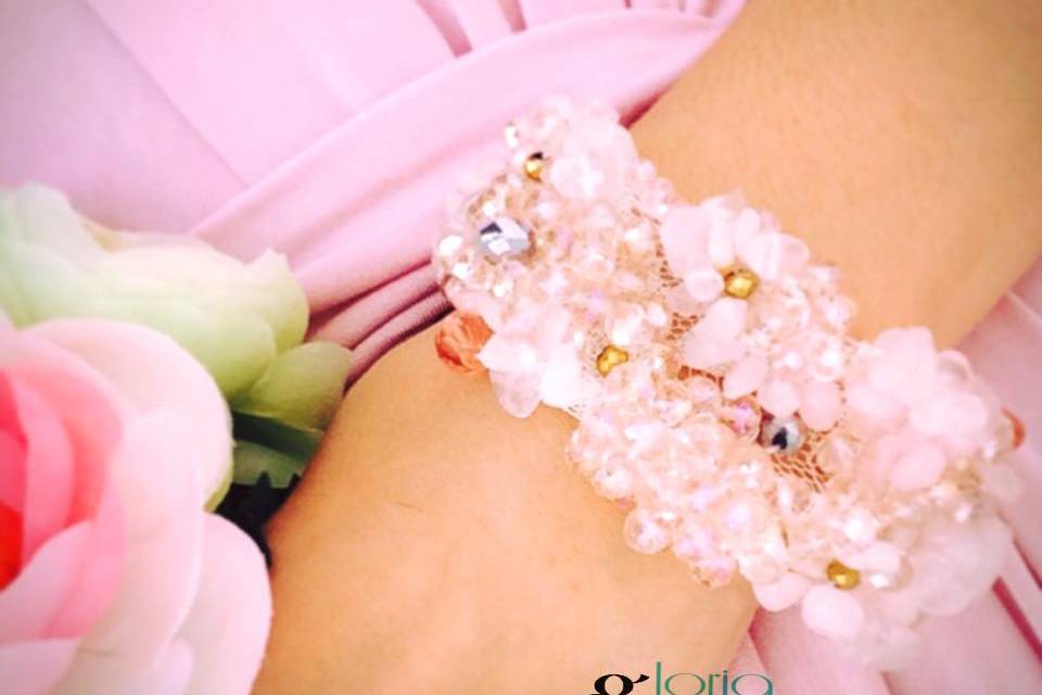 Pulsera bordada para Novia