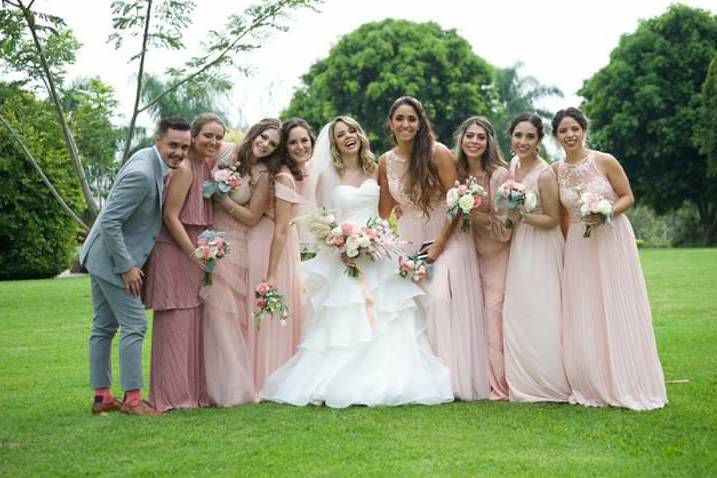 Ramo de novia y damas