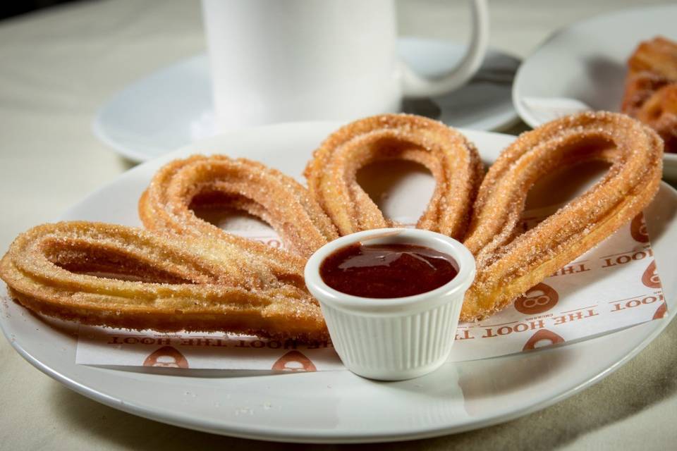 Churro moño con dip