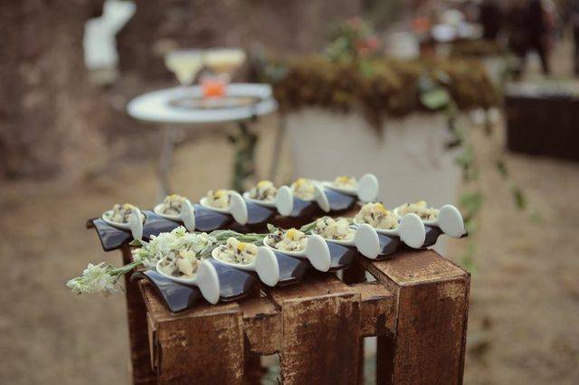 Canapés de bienvenida